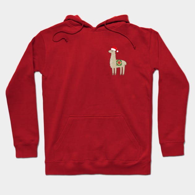 Christmas Llama Hoodie by JDP Designs